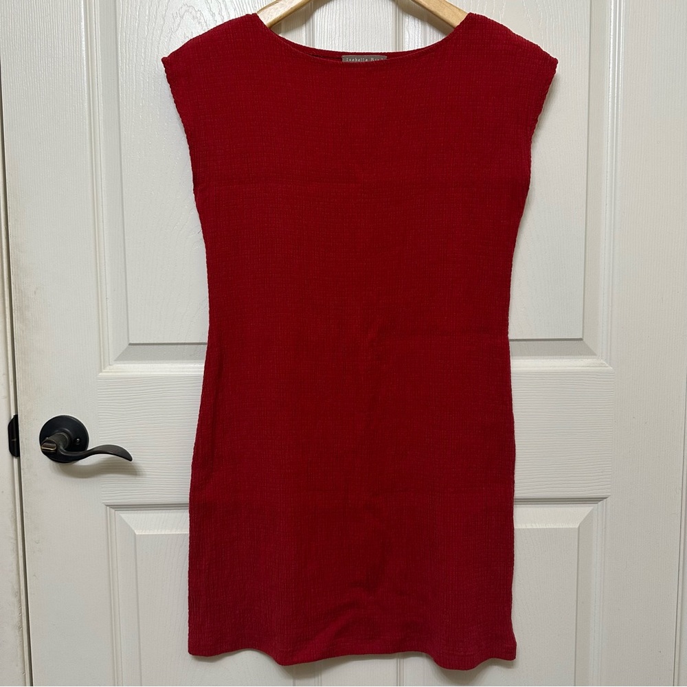 Isabella Bird Guazy Red Dress Size M Sleeveless Body Con